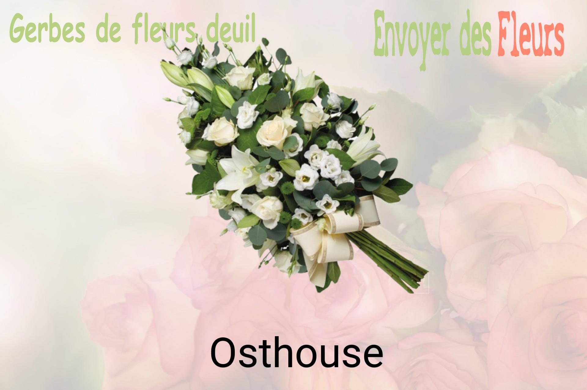 Gerbe de fleurs de deuil livrée à Osthouse